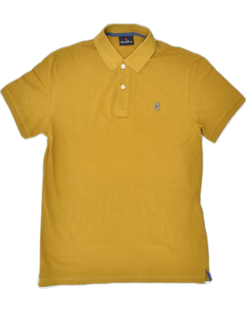 CONTE OF FLORENCE Mens Polo Shirt Small Yellow | Vintage | Thrift | Second-Hand | Used Clothing | Messina Hembry 