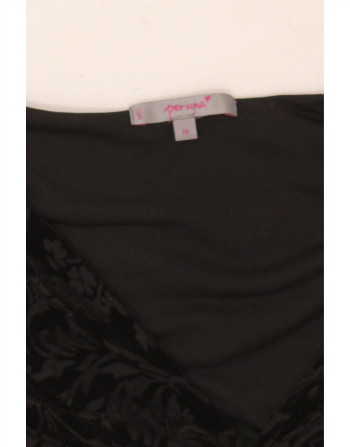 PER UNA Womens A-Line Dress UK 10 Small Black Polyamide Vintage Per Una and Second-Hand Per Una from Messina Hembry 