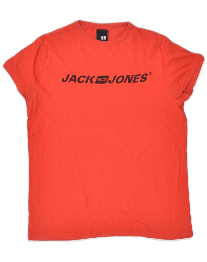 JACK & JONES Mens Graphic T-Shirt Top Small Red Cotton | Vintage Jack & Jones | Thrift | Second-Hand Jack & Jones | Used Clothing | Messina Hembry 