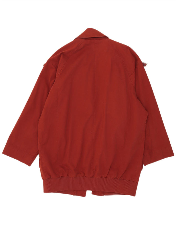 Dkny Womens Open Oversized Overcoat UK 10 Small Red