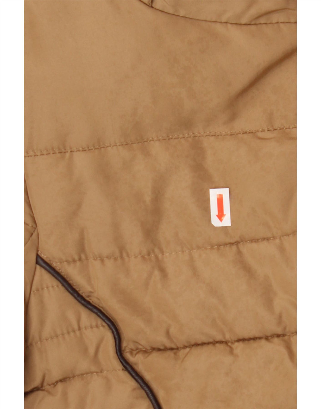 Zara Womens Padded Jacket UK 16 Large Brown Polyester