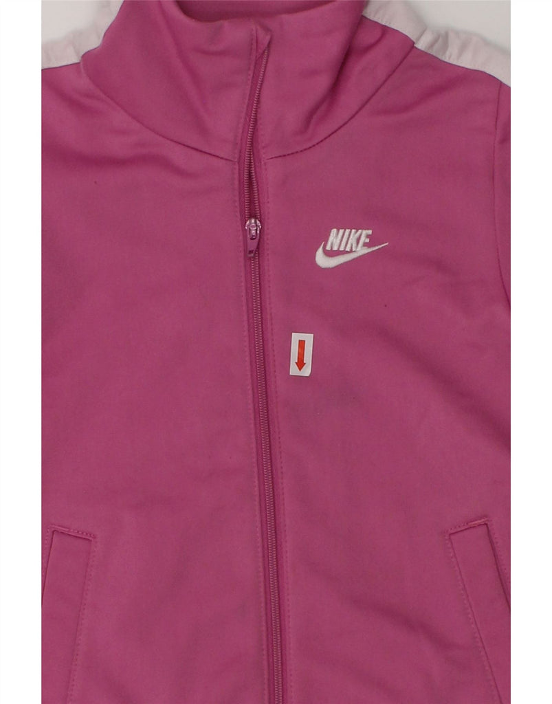 NIKE Baby Girls Tracksuit Top Jacket 18-24 Months Pink Colourblock | Vintage Nike | Thrift | Second-Hand Nike | Used Clothing | Messina Hembry 