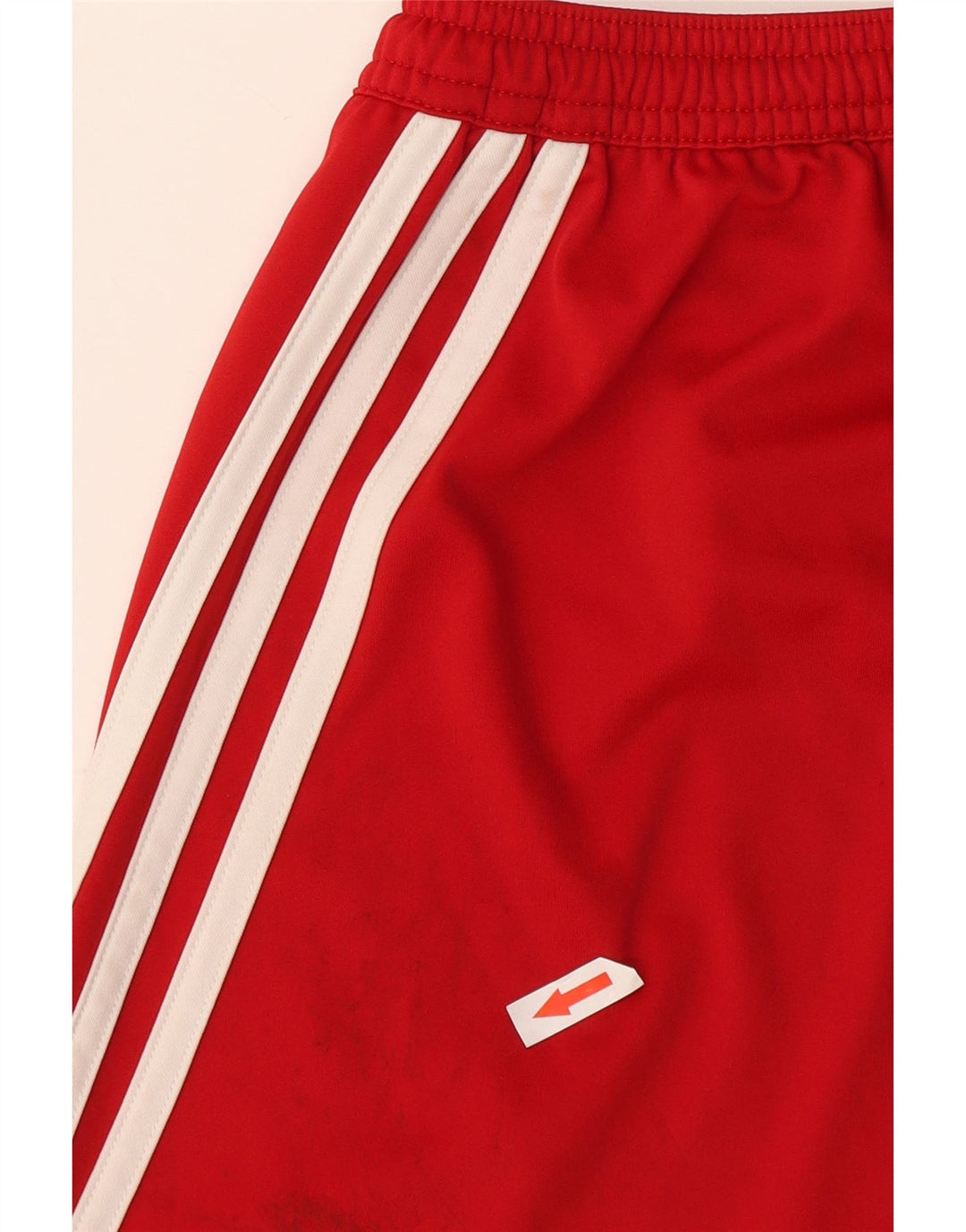 Adidas Mens Climalite Sport Shorts Small  Red Colourblock Polyester