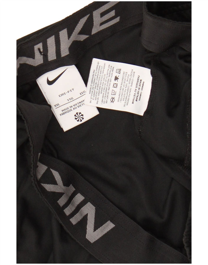 Nike Mens Dri Fit Graphic Sport Shorts 2XL  Black Polyester
