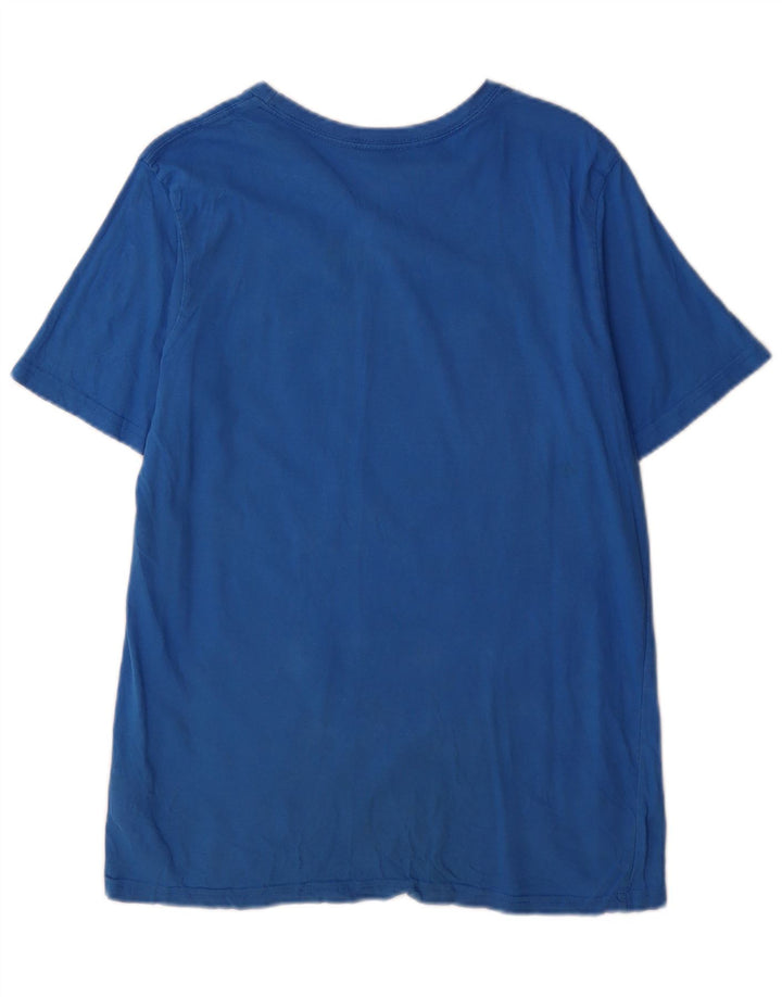 Adidas Mens Graphic T-Shirt Top Large Blue Cotton