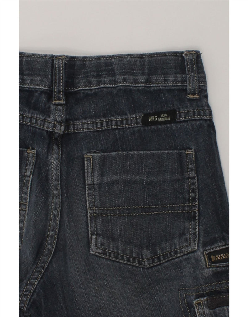 WRANGLER Boys Cargo Denim Shorts 7-8 Years W24 Black Cotton | Vintage Wrangler | Thrift | Second-Hand Wrangler | Used Clothing | Messina Hembry 