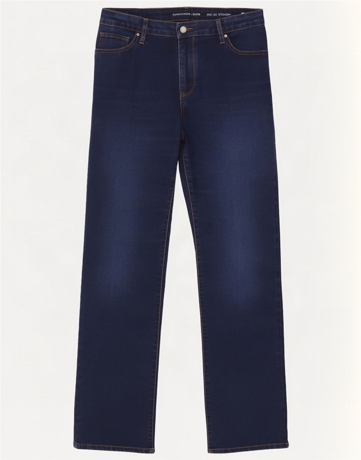 Calvin Klein Womens Straight Jeans W31 L30 Navy Blue Cotton