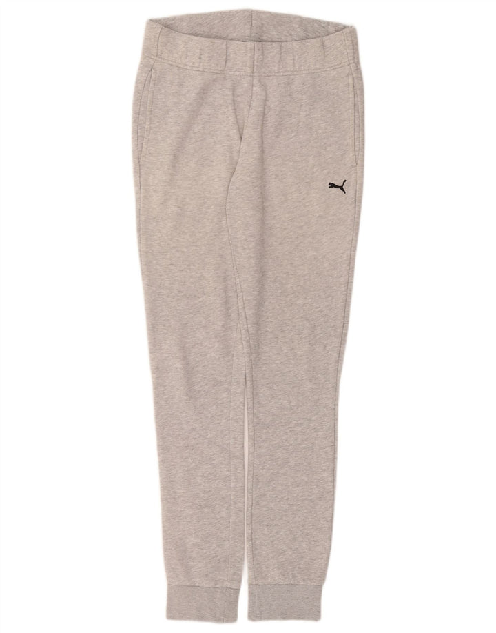 PUMA Womens Tracksuit Trousers Joggers UK 10 Small Grey Polyester