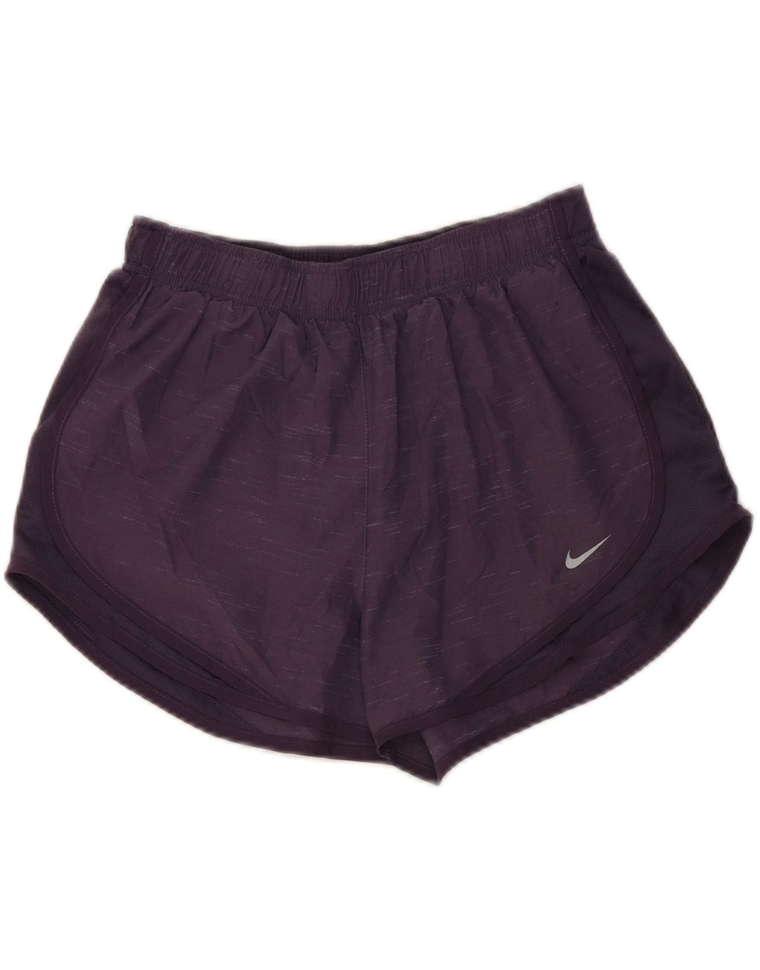 NIKE Womens Dri Fit Sport Shorts UK 14 Medium  Purple Flecked Polyester