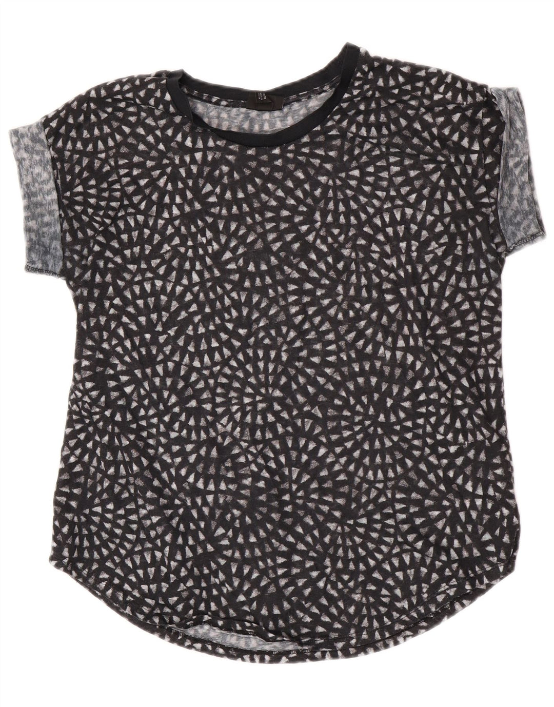 Mossimo Womens See Through Blouse Top UK 18 XL Black Polyester