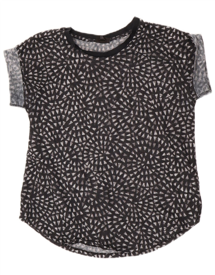 Mossimo Womens See Through Blouse Top UK 18 XL Black Polyester