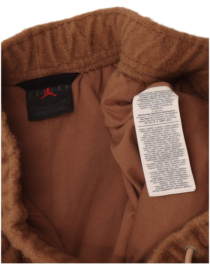 Jordan Mens Tracksuit Trousers Joggers Small  Brown Acrylic