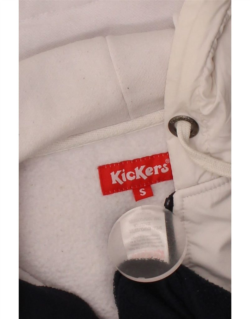 KICKERS Mens Zip Hoodie Sweater Small Navy Blue Colourblock Cotton Vintage Kickers and Second-Hand Kickers from Messina Hembry 