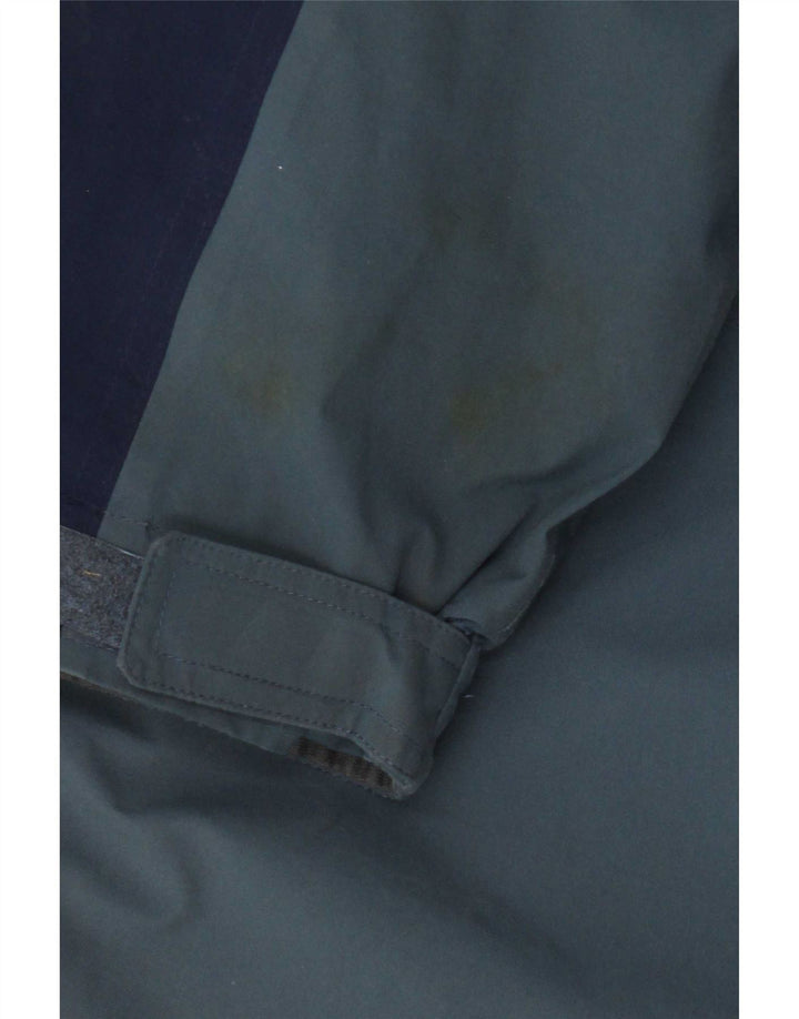 Sprayway Mens Hooded Rain Jacket UK 38 Medium Navy Blue Colourblock