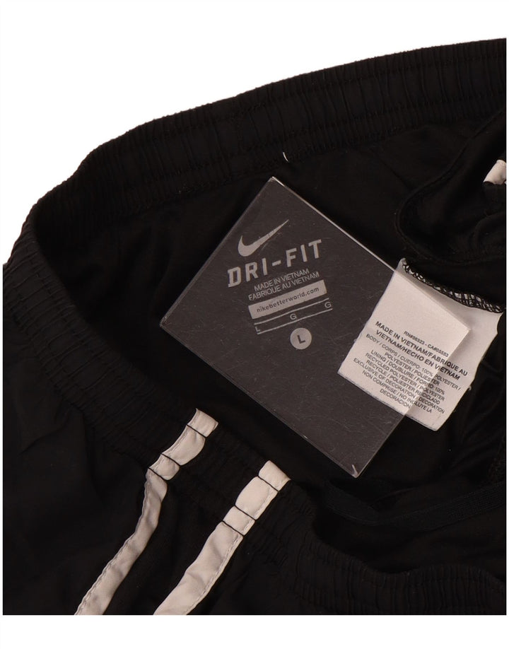 Nike Womens Dri Fit Sport Shorts UK 16 Large  Black Polyester