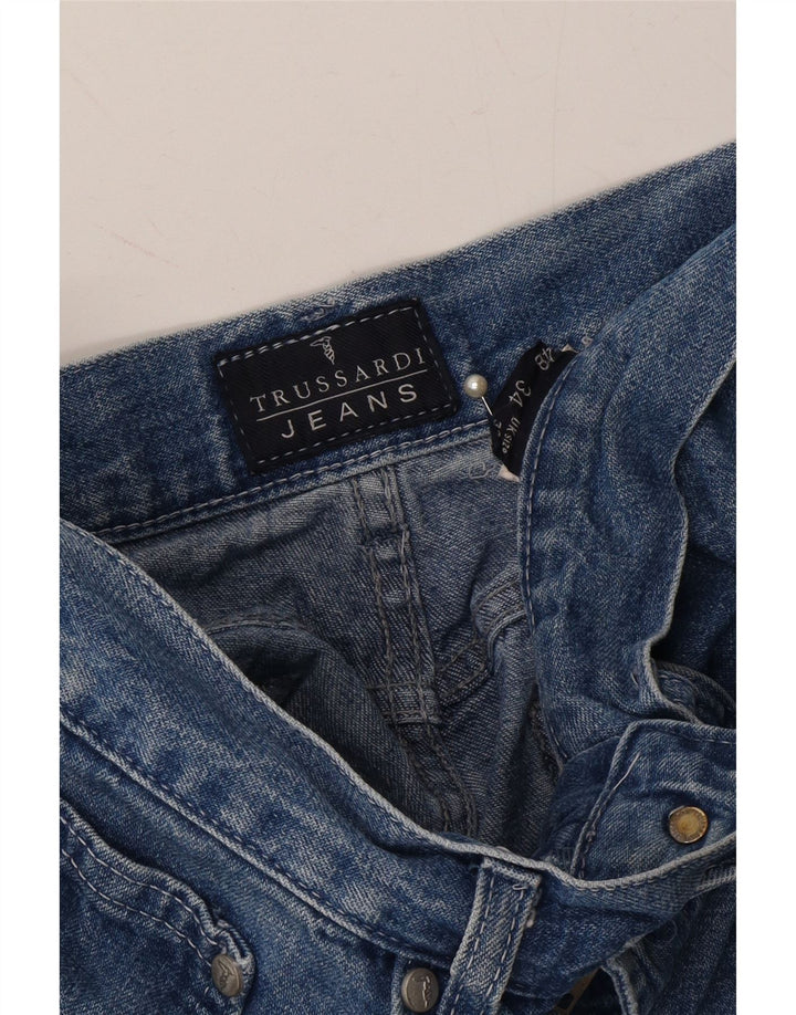 TRUSSARDI Mens Straight Jeans W32 L28 Blue Vintage Trussardi and Second-Hand Trussardi from Messina Hembry 