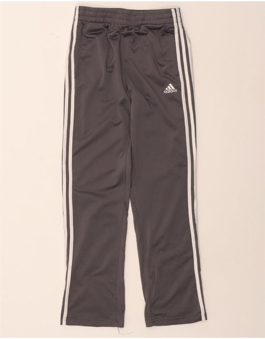 ADIDAS Boys Tracksuit Trousers 14-15 Years Large Grey Polyester Vintage Adidas and Second-Hand Adidas from Messina Hembry 