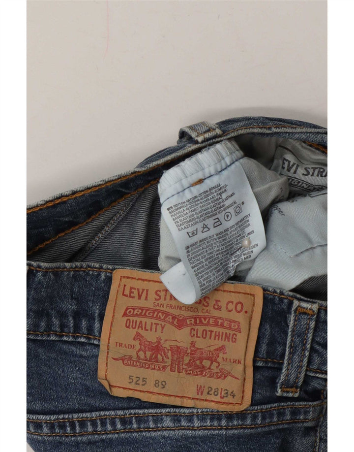 Levi's Womens 525 Flared Jeans W28 L34 Blue Cotton