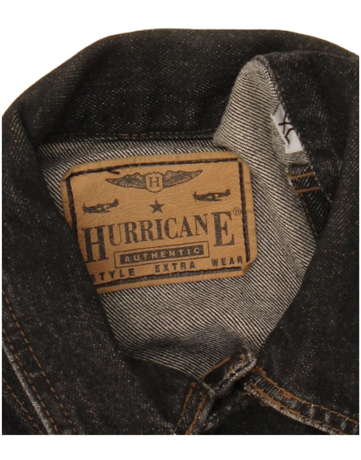 Vintage Mens Denim Jacket UK 42 XL Black