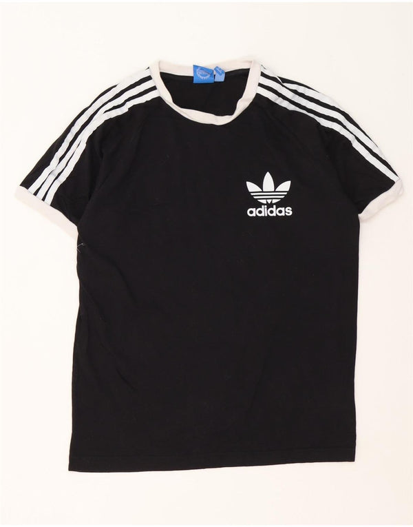 Adidas Mens T-Shirt Top Medium Black Cotton