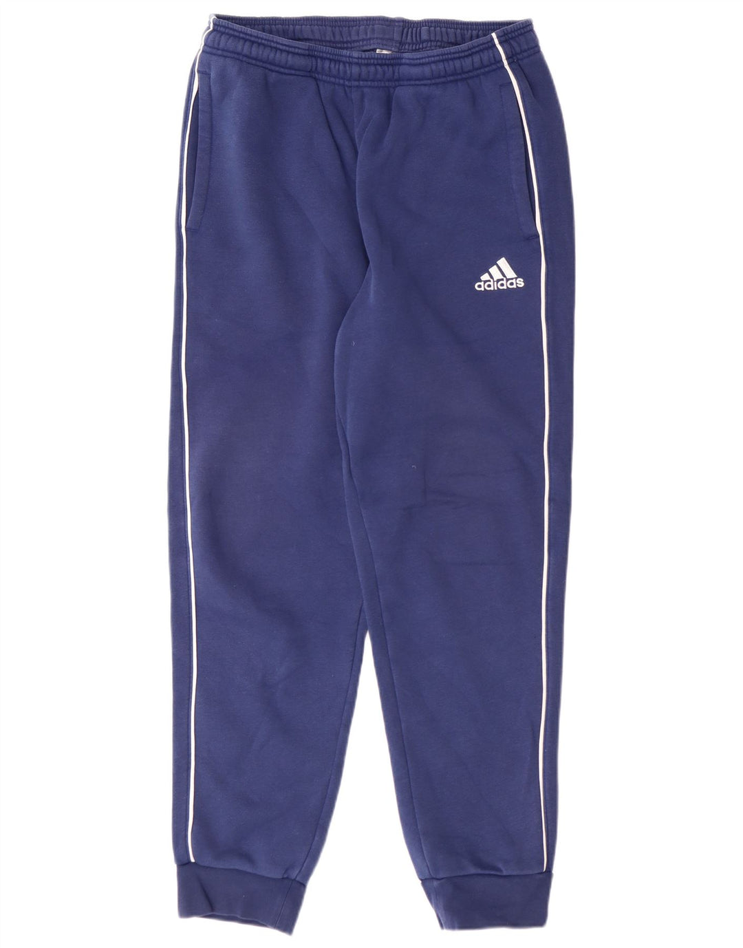 ADIDAS Mens Tracksuit Trousers Joggers Medium  Navy Blue Cotton
