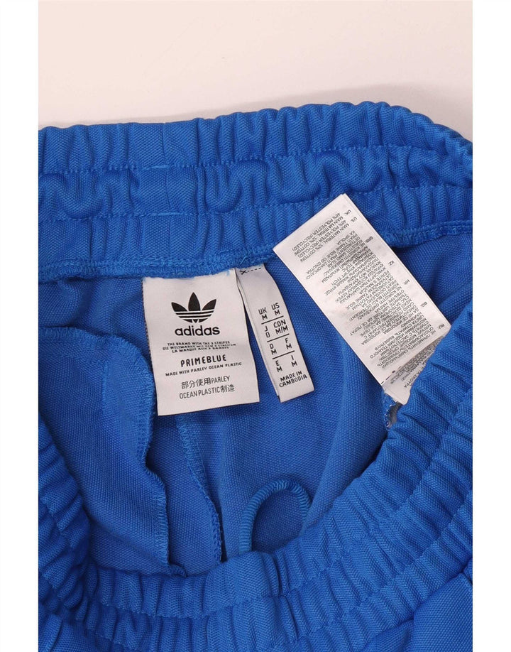 Adidas Mens Tracksuit Trousers Medium Blue Cotton