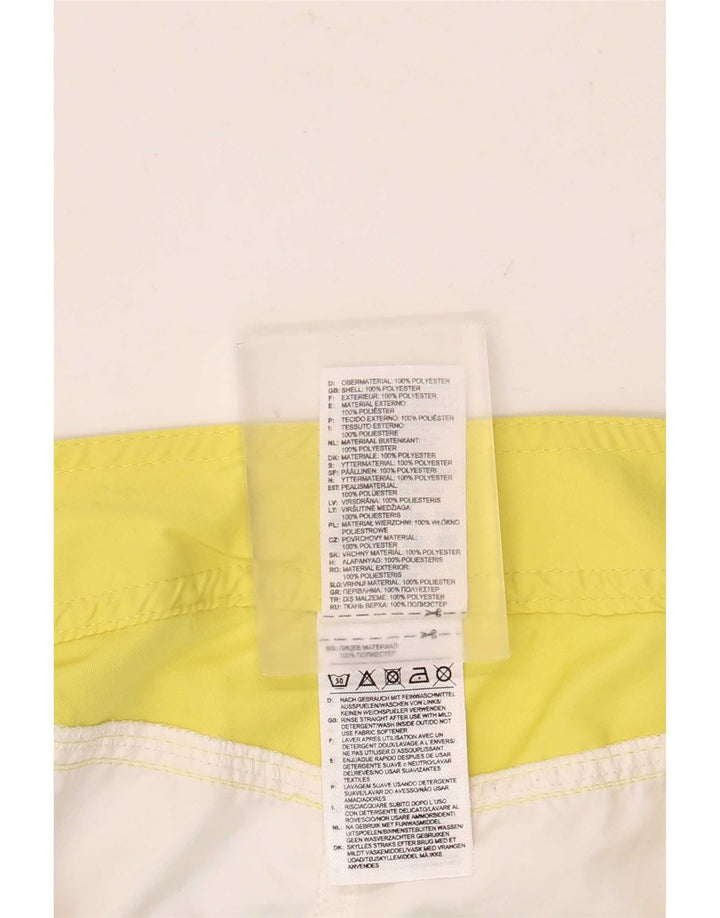 Adidas Womens Swimming Shorts UK 12 Medium White Colourblock Polyester