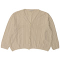 Marks & Spencer Womens Oversized Cardigan Sweater UK 18 XL White