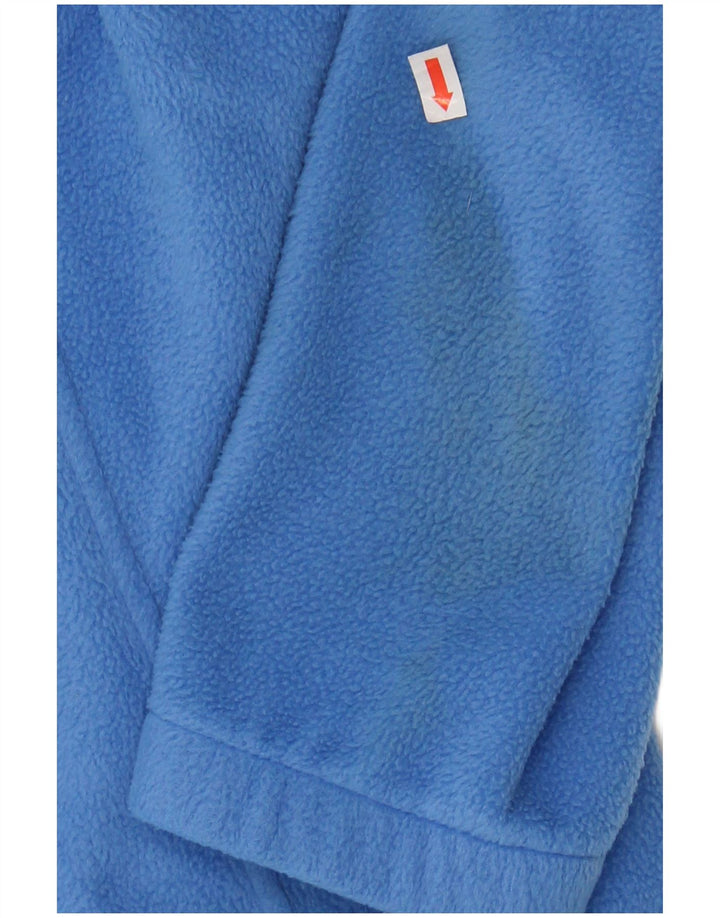 COLUMBIA Womens Fleece Jacket UK 14 Medium Blue Polyester