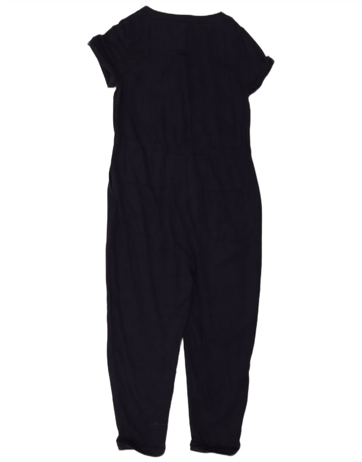 Fat Face Womens Jumpsuit UK 8 Small Navy Blue Lyocell