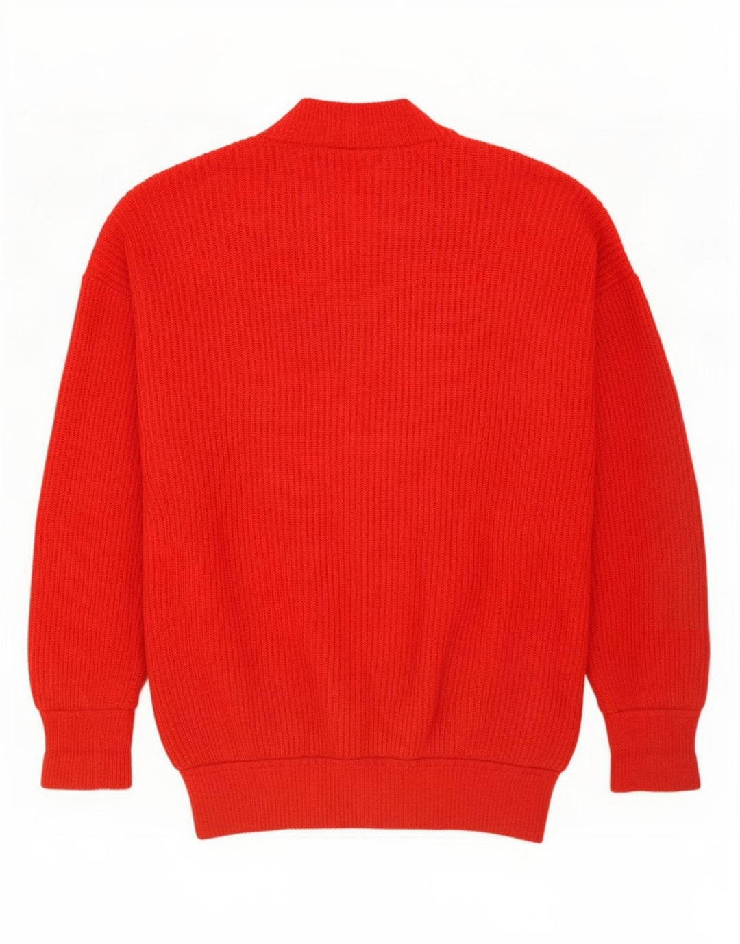 Highlander Mens Cardigan Sweater Medium Orange Cashmere