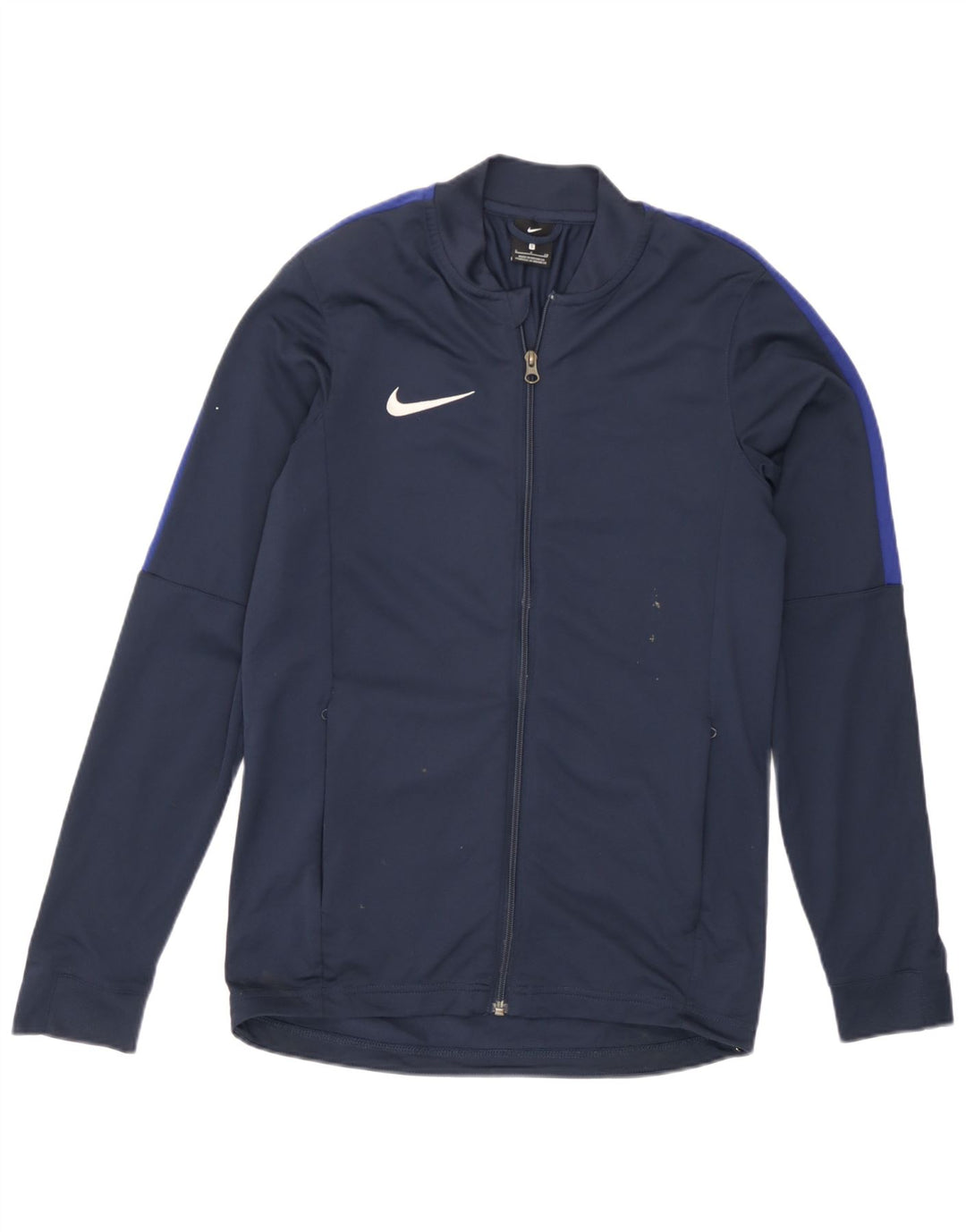 Nike Mens Tracksuit Top Jacket Small Navy Blue Polyester Sports