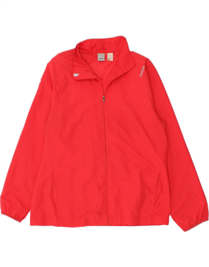REEBOK Womens Tracksuit Top Jacket UK 20/22 XL Red Polyester Vintage Reebok and Second-Hand Reebok from Messina Hembry 