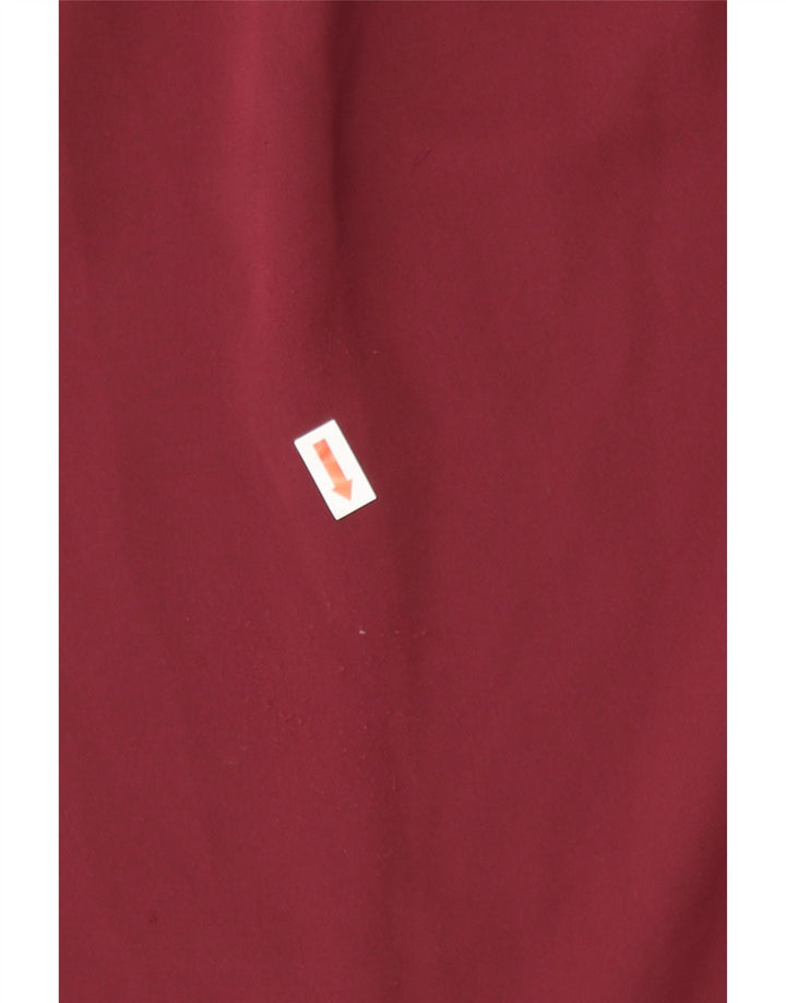 CALVIN KLEIN JEANS Womens Long Sleeve Blouse Top UK 10 Small Maroon Vintage Calvin Klein Jeans and Second-Hand Calvin Klein Jeans from Messina Hembry 