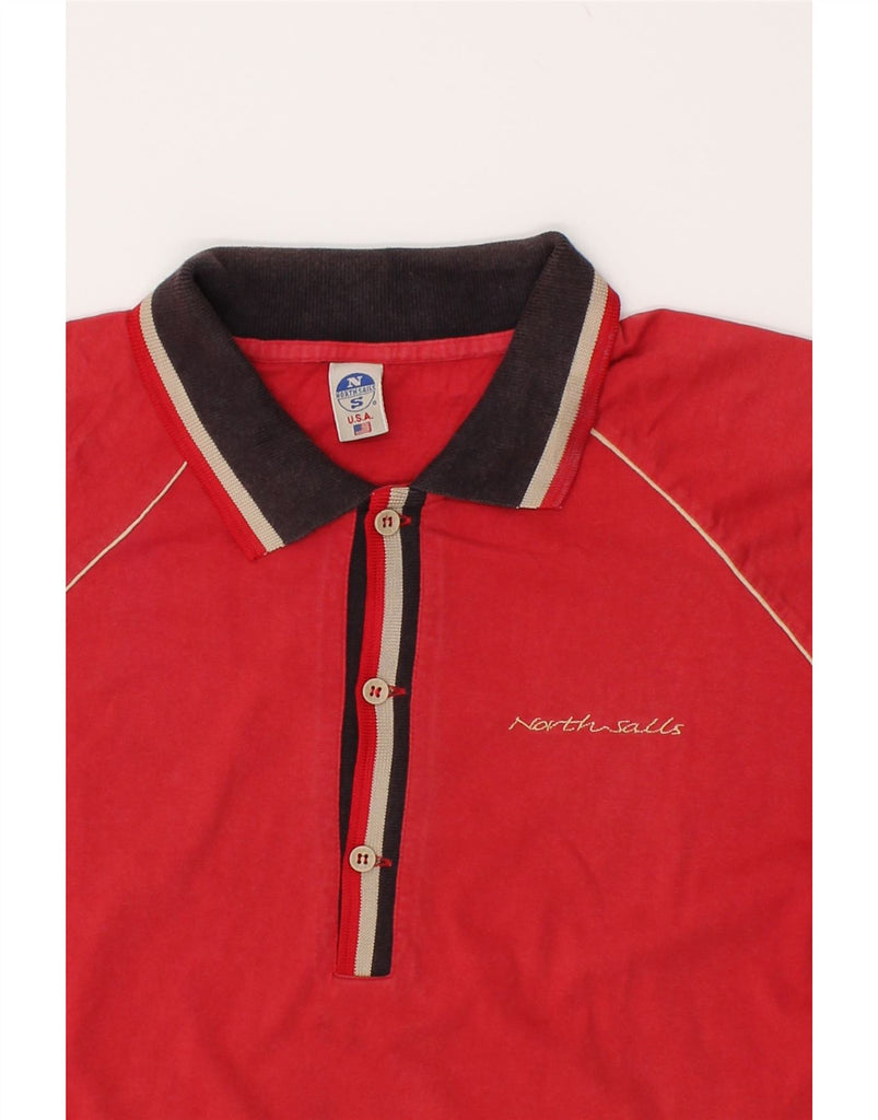 NORTH SAILS Mens Polo Shirt Large Red Cotton | Vintage North Sails | Thrift | Second-Hand North Sails | Used Clothing | Messina Hembry 