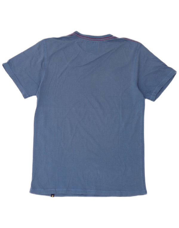 Joe Browns Mens Graphic T-Shirt Top Medium Blue Cotton