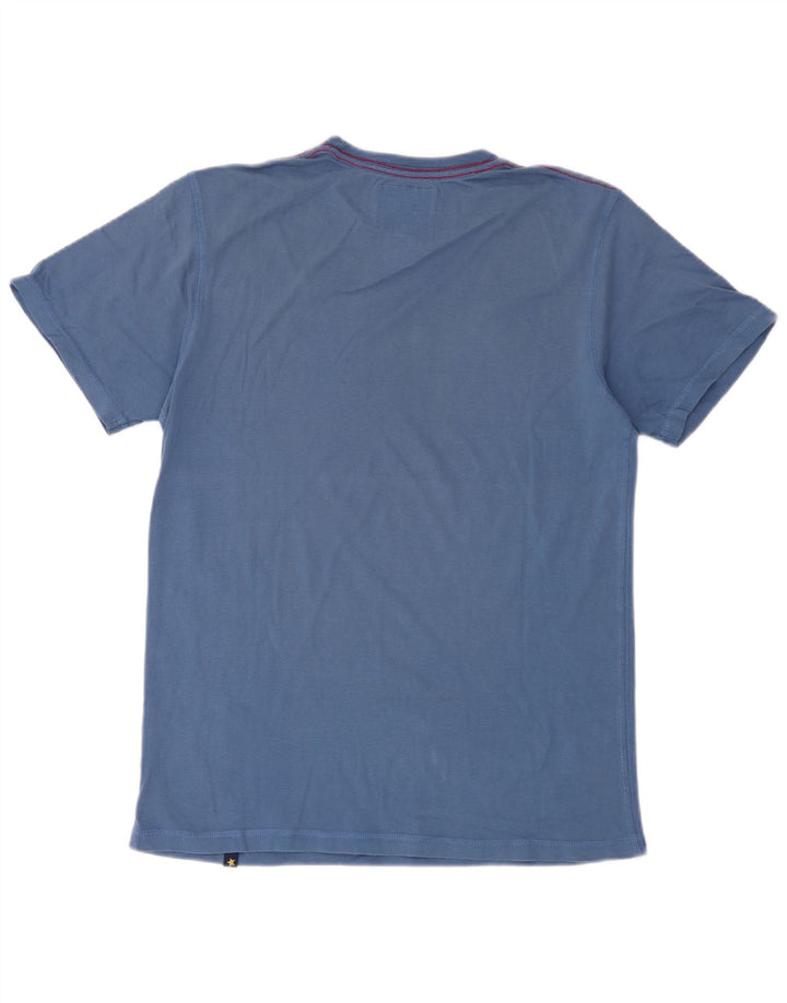 Joe Browns Mens Graphic T-Shirt Top Medium Blue Cotton