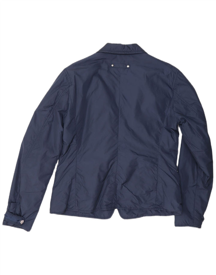 Anno Zhero Womens 3 Button Blazer Jacket IT 48 XL Navy Blue Polyamide