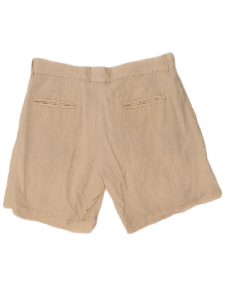 Zara Mens Chino Shorts Large W32 Beige