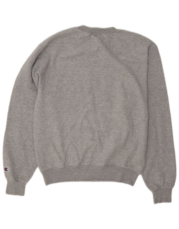 Champion Mens Graphic Regular Fit Sweatshirt Jumper Small Grey