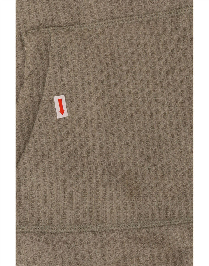 Weird Fish Womens Sherpa Roll Neck Sweatshirt Jumper UK 12 Medium Green