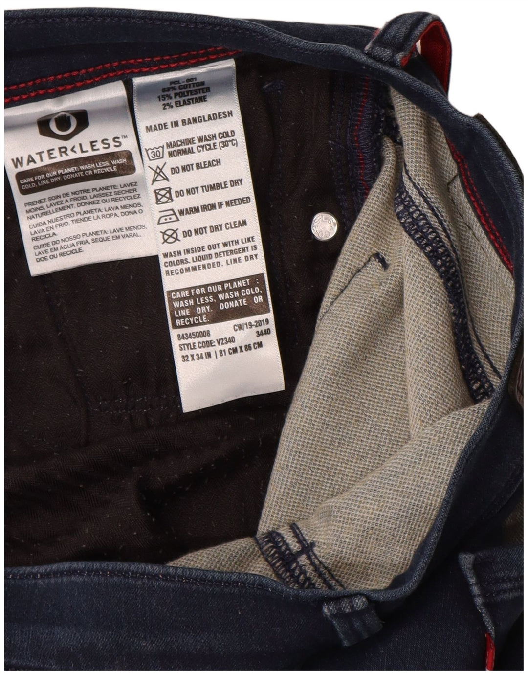 Levi's Mens Slim Jeans W32 L31 Navy Blue Cotton