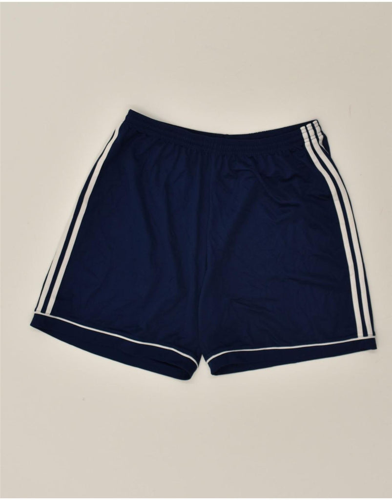 ADIDAS Mens Sport Shorts XL Navy Blue Polyester | Vintage Adidas | Thrift | Second-Hand Adidas | Used Clothing | Messina Hembry 