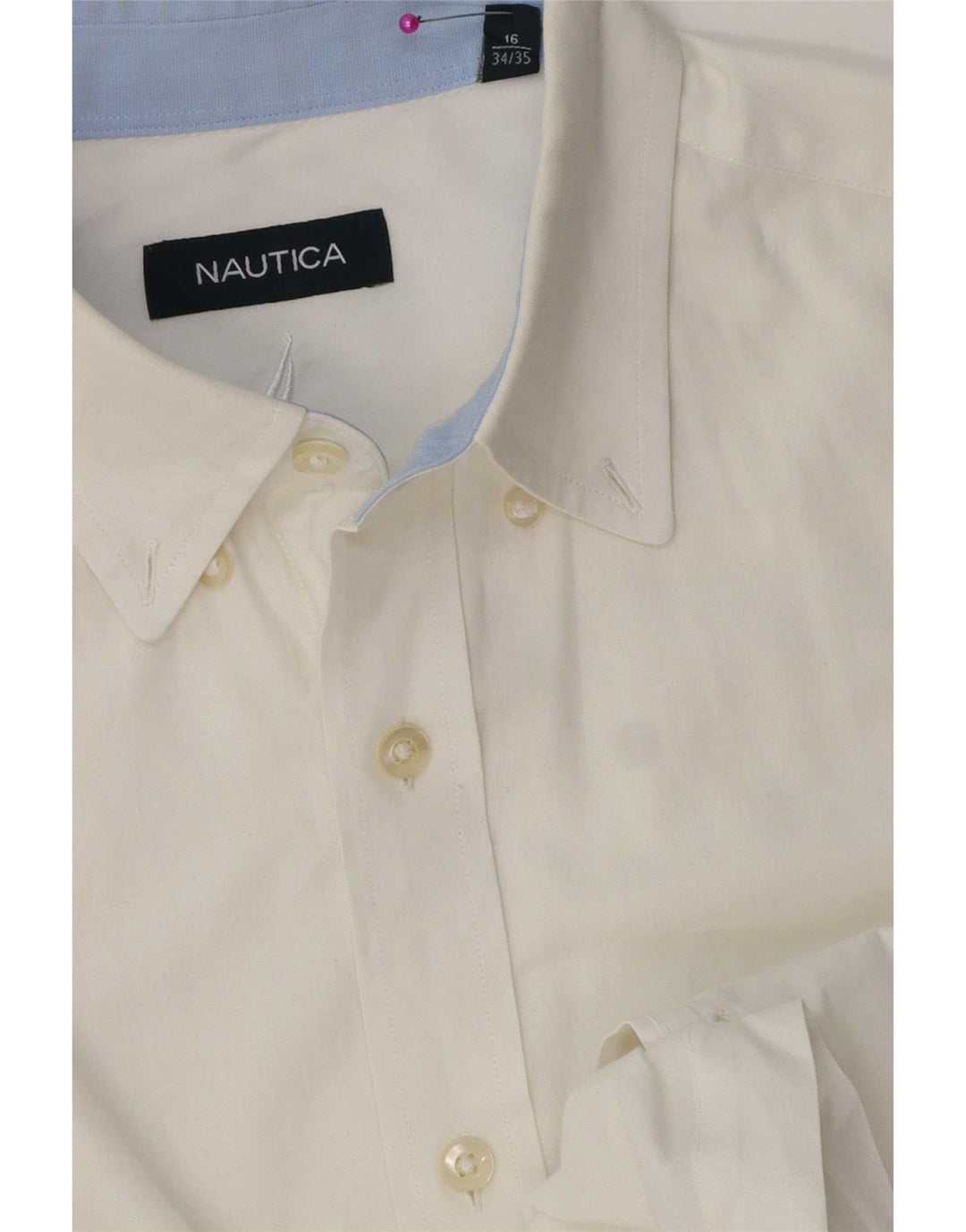 Nautica Mens Shirt Size 16 Large White