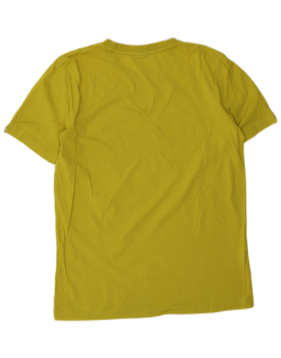 Puma Mens Graphic T-Shirt Top Small Yellow