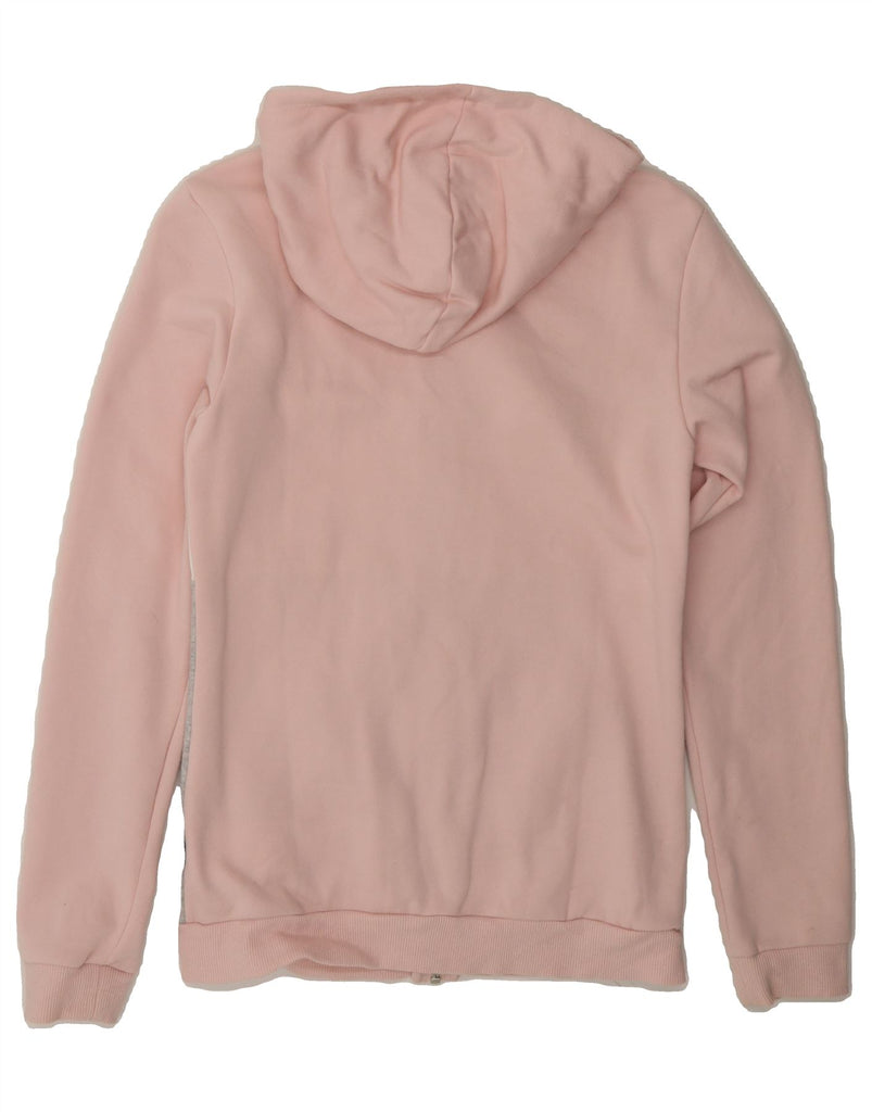 PUMA Girls Zip Hoodie Sweater 15-16 Years  Pink Colourblock Cotton Vintage Puma and Second-Hand Puma from Messina Hembry 