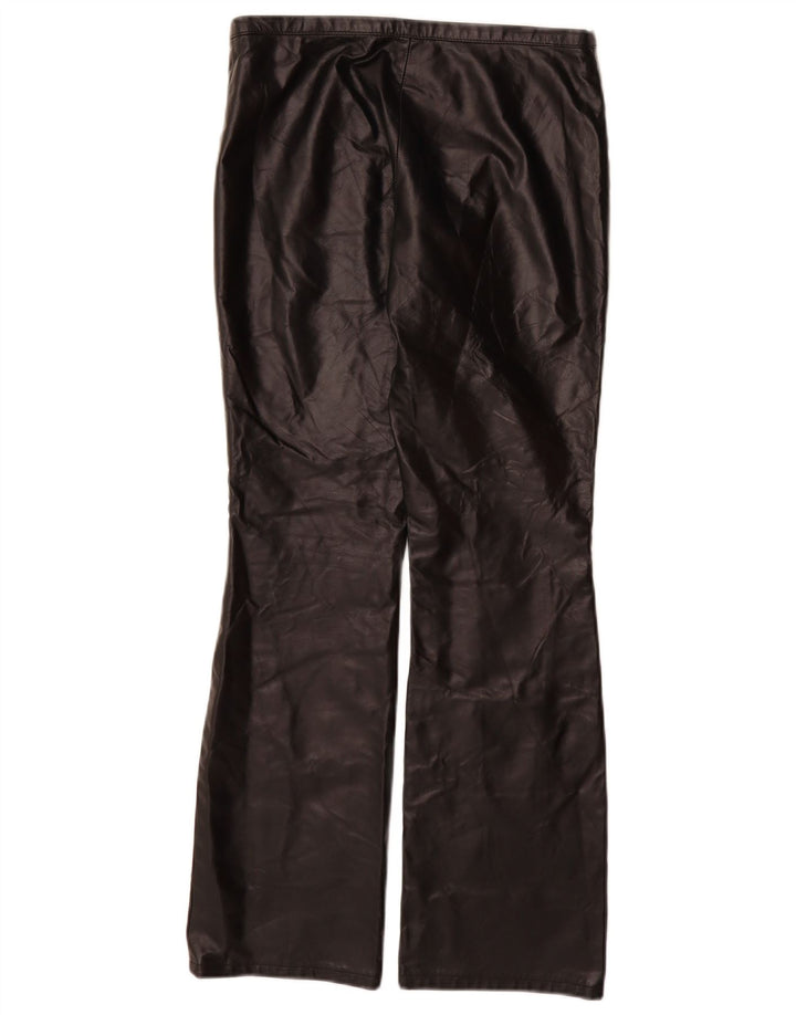 VINTAGE Womens Bootcut Casual Trousers US 9 Medium W28 L30 Black