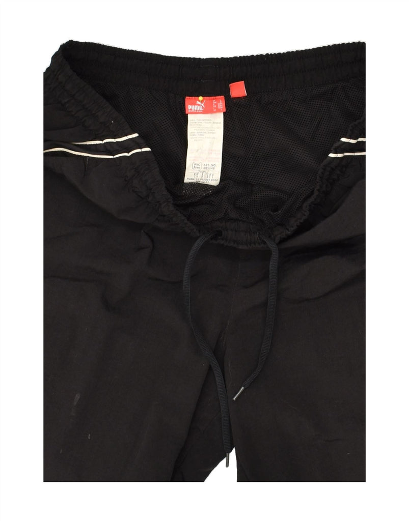 PUMA Mens Sport Shorts Large Black Nylon | Vintage Puma | Thrift | Second-Hand Puma | Used Clothing | Messina Hembry 