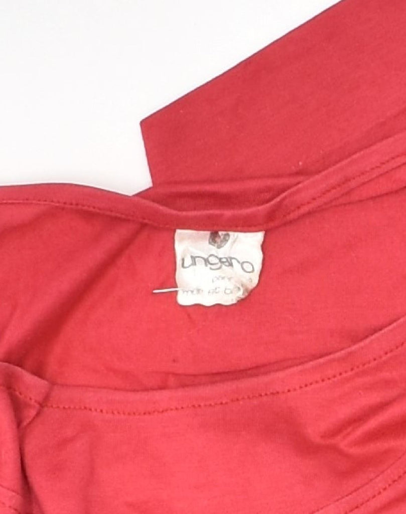 UNGARO Mens T-Shirt Top IT 48 Medium Red Cotton | Vintage Ungaro | Thrift | Second-Hand Ungaro | Used Clothing | Messina Hembry 