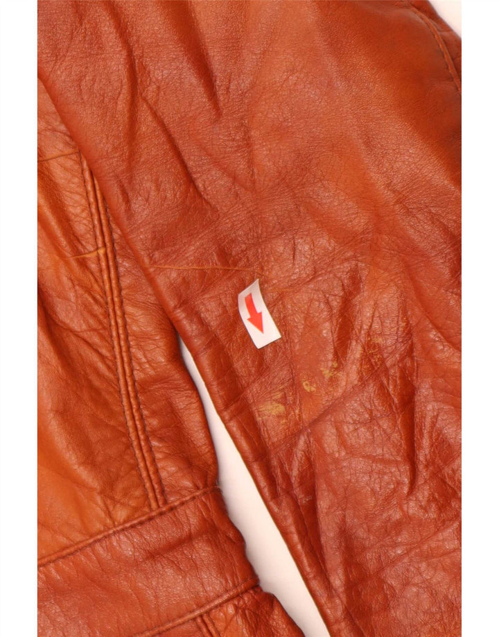 Vintage Mens UK 34 XS Brown Leather